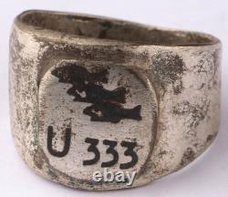 U333 Fish U-boat WW2 German ring naval submarine U-Boot Kriegsmarine Navy WWII