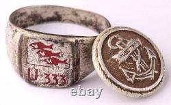 U333 Fish U-boat WW2 German ring naval submarine U-Boot Kriegsmarine Navy WWII