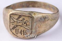 U415 Ship U-boat WW2 German ring submarine 835 Silver U-Boot Kriegsmarine Navy