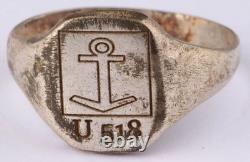 U518 Anchor U-boat WW2 German ring naval submarine U-Boot Kriegsmarine Navy WWII