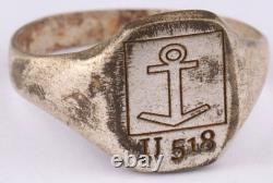 U518 Anchor U-boat WW2 German ring naval submarine U-Boot Kriegsmarine Navy WWII