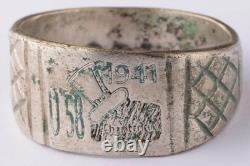 U58 Top hat 1941 U-boat WW2 German ring naval submarine U-Boot Kriegsmarine Navy