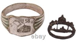 U58 U-boat WW2 German ring naval submarine U-Boot Kriegsmarine Navy WWII Imperia