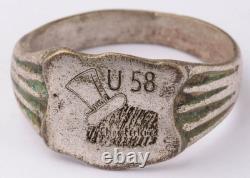 U58 U-boat WW2 German ring naval submarine U-Boot Kriegsmarine Navy WWII Imperia