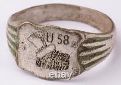 U58 U-boat WW2 German ring naval submarine U-Boot Kriegsmarine Navy WWII Imperia