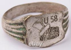U58 U-boat WW2 German ring naval submarine U-Boot Kriegsmarine Navy WWII Imperia