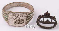 U58 U-boat WW2 German ring naval submarine U-Boot Kriegsmarine Navy WWII Imperia