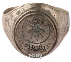 U581 Spider in Circle U-boat WW2 German ring naval submarine U-Boot Kriegsmarine