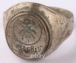 U581 Spider in Circle U-boat WW2 German ring naval submarine U-Boot Kriegsmarine