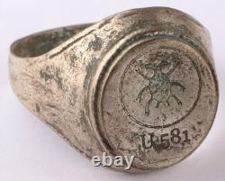 U581 Spider in Circle U-boat WW2 German ring naval submarine U-Boot Kriegsmarine