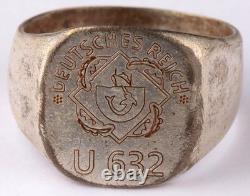 U632 Swordfish U-boat WW2 German ring naval submarine U-Boot Kriegsmarine Navy