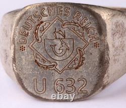 U632 Swordfish U-boat WW2 German ring naval submarine U-Boot Kriegsmarine Navy