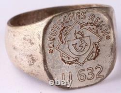 U632 Swordfish U-boat WW2 German ring naval submarine U-Boot Kriegsmarine Navy