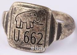 U662 Elephant U-boat WW2 German ring naval submarine U-Boot Kriegsmarine Navy WW