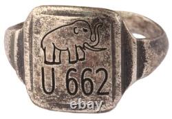 U662 Elephant U-boat WW2 German ring naval submarine U-Boot Kriegsmarine Navy WW