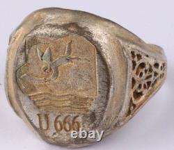 U666 Fallen Angel U-boat WW2 German ring naval submarine U-Boot Kriegsmarine Nav