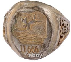 U666 Fallen Angel U-boat WW2 German ring naval submarine U-Boot Kriegsmarine Nav