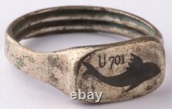 U701 U-boat WW2 German ring made from a nut naval submarine U-Boot Kriegsmarine
