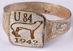 U84 Wild Dog 1942 U-boat WW2 German ring naval submarine U-Boot Kriegsmarine