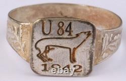 U84 Wild Dog 1942 U-boat WW2 German ring naval submarine U-Boot Kriegsmarine