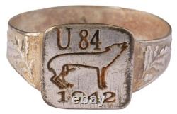 U84 Wild Dog 1942 U-boat WW2 German ring naval submarine U-Boot Kriegsmarine