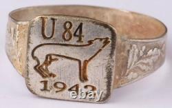 U84 Wild Dog 1942 U-boat WW2 German ring naval submarine U-Boot Kriegsmarine
