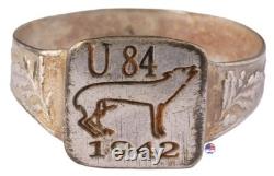 U84 Wild Dog 1942 U-boat WW2 German ring naval submarine U-Boot Kriegsmarine