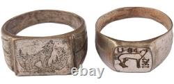 U84 Wolf 1942 Set U-boat WW2 German ring naval submarine U-Boot Kriegsmarine art