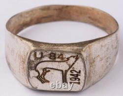 U84 Wolf 1942 Set U-boat WW2 German ring naval submarine U-Boot Kriegsmarine art