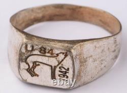 U84 Wolf 1942 Set U-boat WW2 German ring naval submarine U-Boot Kriegsmarine art