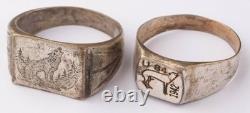 U84 Wolf 1942 Set U-boat WW2 German ring naval submarine U-Boot Kriegsmarine art
