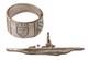 U845 U-boat WW2 German ring naval submarine U-Boot Kriegsmarine Navy WWII Pendan