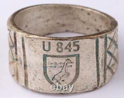 U845 U-boat WW2 German ring naval submarine U-Boot Kriegsmarine Navy WWII Pendan
