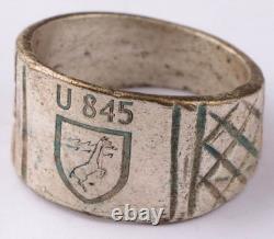 U845 U-boat WW2 German ring naval submarine U-Boot Kriegsmarine Navy WWII Pendan