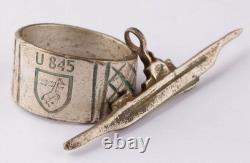 U845 U-boat WW2 German ring naval submarine U-Boot Kriegsmarine Navy WWII Pendan