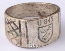 U845 U-boat WW2 German ring naval submarine U-Boot Kriegsmarine Navy WWII Pendan