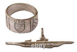 U845 U-boat WW2 German ring naval submarine U-Boot Kriegsmarine Navy WWII Pendan