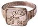 U849 Bird U-boat WW2 German ring naval submarine U-Boot Kriegsmarine Navy WWII