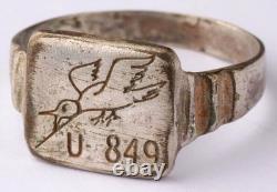 U849 Bird U-boat WW2 German ring naval submarine U-Boot Kriegsmarine Navy WWII