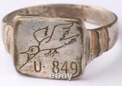 U849 Bird U-boat WW2 German ring naval submarine U-Boot Kriegsmarine Navy WWII