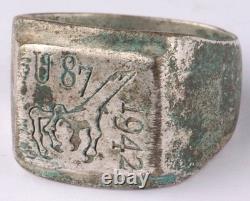 U87 Bird claw 1942 U-boat WW2 German ring naval submarine U-Boot Kriegsmarine