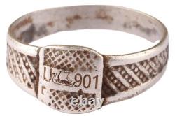 U901 U-boat 800 silver WW2 German ring naval submarine U-Boot Kriegsmarine Navy