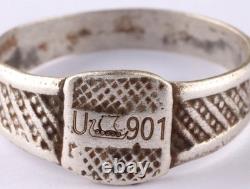 U901 U-boat 800 silver WW2 German ring naval submarine U-Boot Kriegsmarine Navy