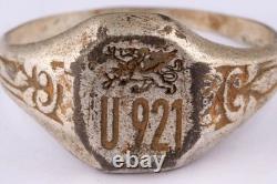 U921 Griffin U-boat WW2 German ring naval submarine U-Boot Kriegsmarine Navy WWI