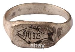 U923 Fish U-boat WW2 German ring naval submarine U-Boot Kriegsmarine Navy WWII