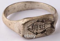 U923 Fish U-boat WW2 German ring naval submarine U-Boot Kriegsmarine Navy WWII
