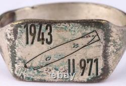 U971 Zeppelin 1943 U-boat WW2 German ring naval submarine U-Boot Kriegsmarine
