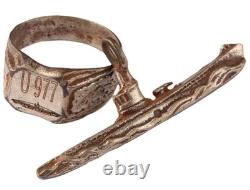 U977 U-boat WW2 German ring naval submarine U-Boot pendant Kriegsmarine Navy WWI