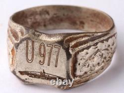 U977 U-boat WW2 German ring naval submarine U-Boot pendant Kriegsmarine Navy WWI