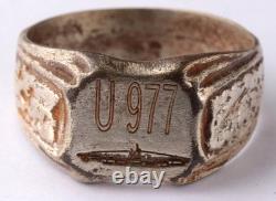 U977 U-boat WW2 German ring naval submarine U-Boot pendant Kriegsmarine Navy WWI